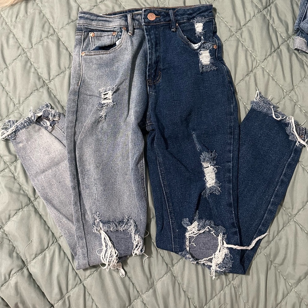 dual tone jeans